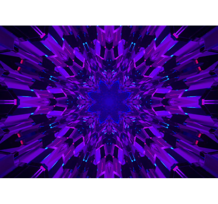 Fototapet abstrakt geometrisk stjernemønster - TenStickers