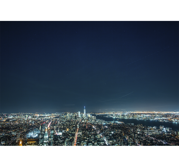 New york fototapet natudsigt over skyline - TenStickers