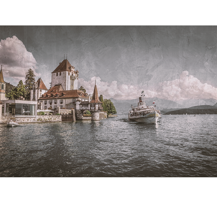 Fototapet af byer med heritage fæstningslandskab - TenStickers