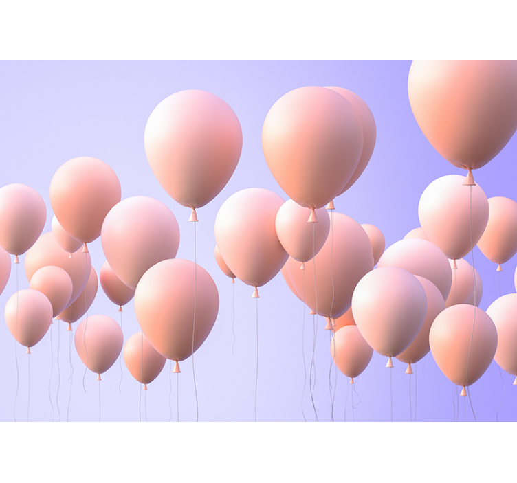 Kærlighed fototapet glade ballon Øjeblikke - TenStickers