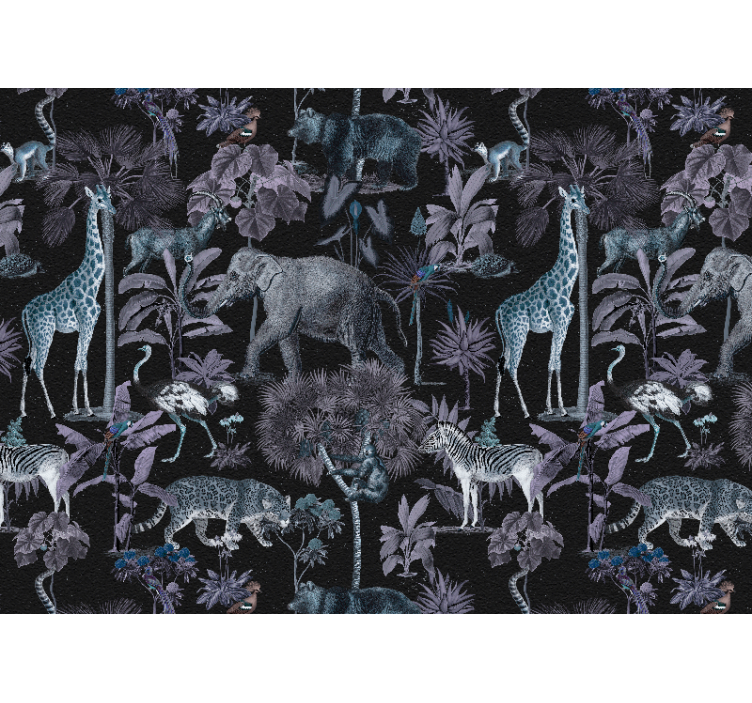 Fototapet dyr safari landskab - TenStickers