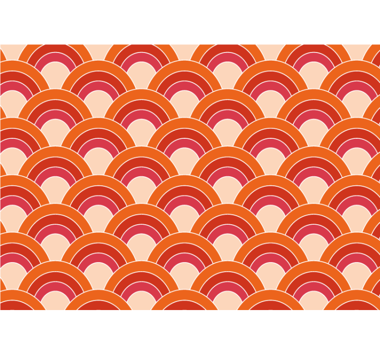 Mønster fototapet lagdelt cirkulært design - TenStickers