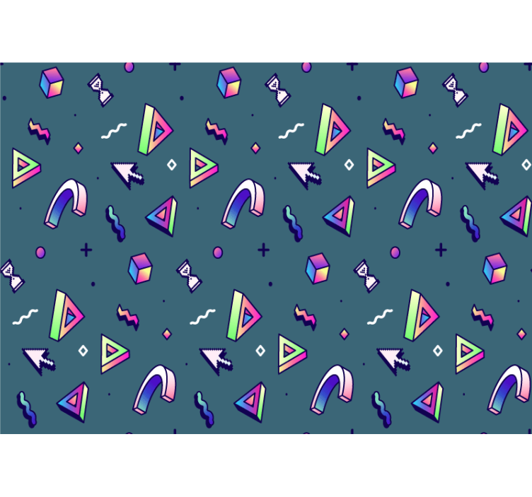 Retro vaporwave objekter teenage fototapeter - TenStickers