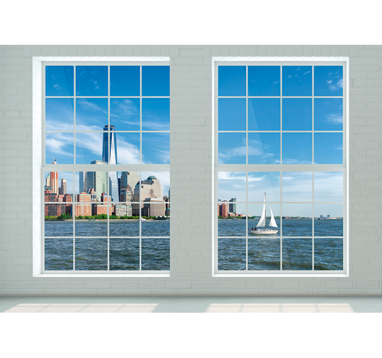 New york fototapet med ikonisk skyline - TenStickers