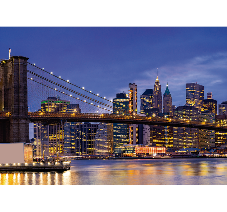 New york fototapet brooklyn bridge bybillede - TenStickers