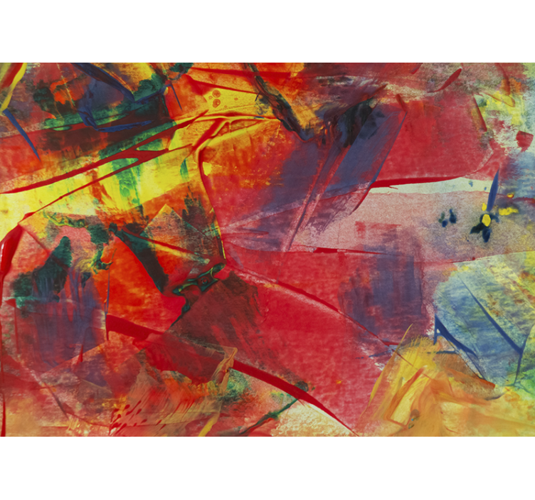 Fototapet abstrakt dynamisk farvesammensmeltning - TenStickers