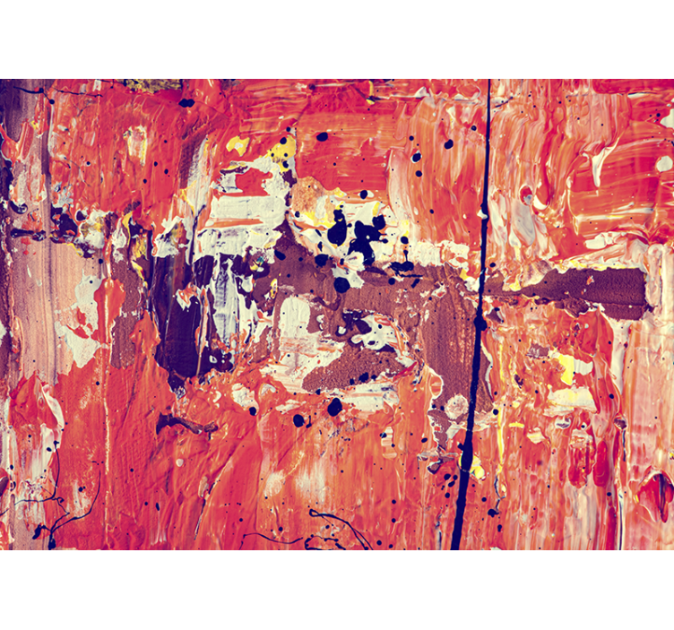 Abstrakt maleri farve nuancer kunst fototapet - TenStickers