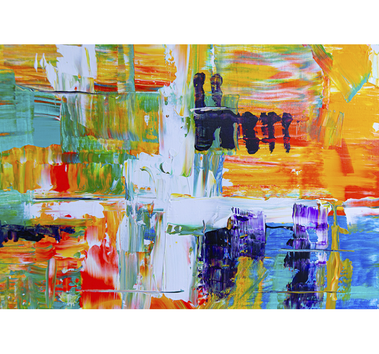 Fototapet kunst livlig abstrakt komposition - TenStickers