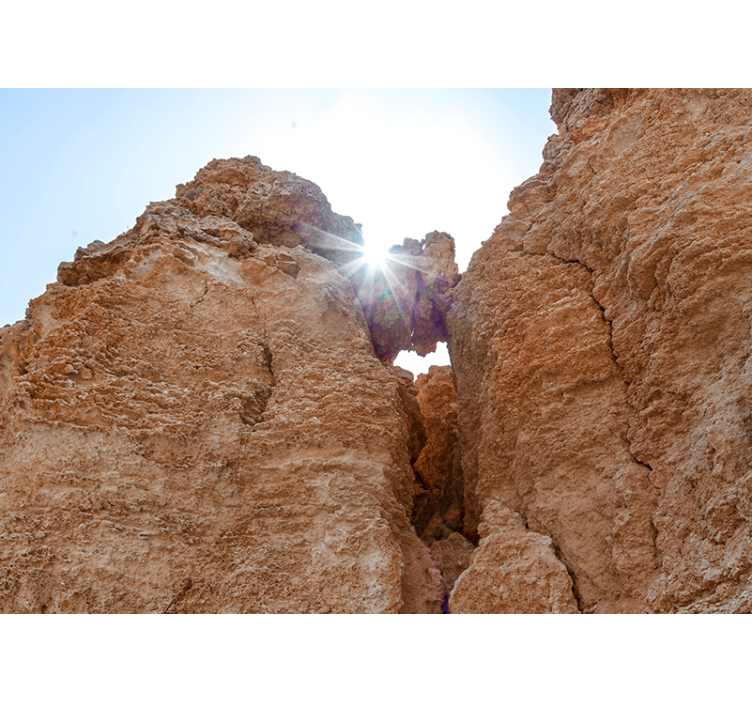 Fototapet bjerg med udsigt over klippelandskab - TenStickers