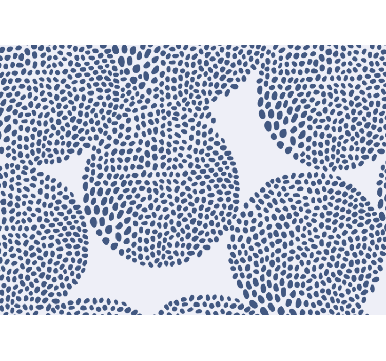 Mønster fototapet organiske former - TenStickers