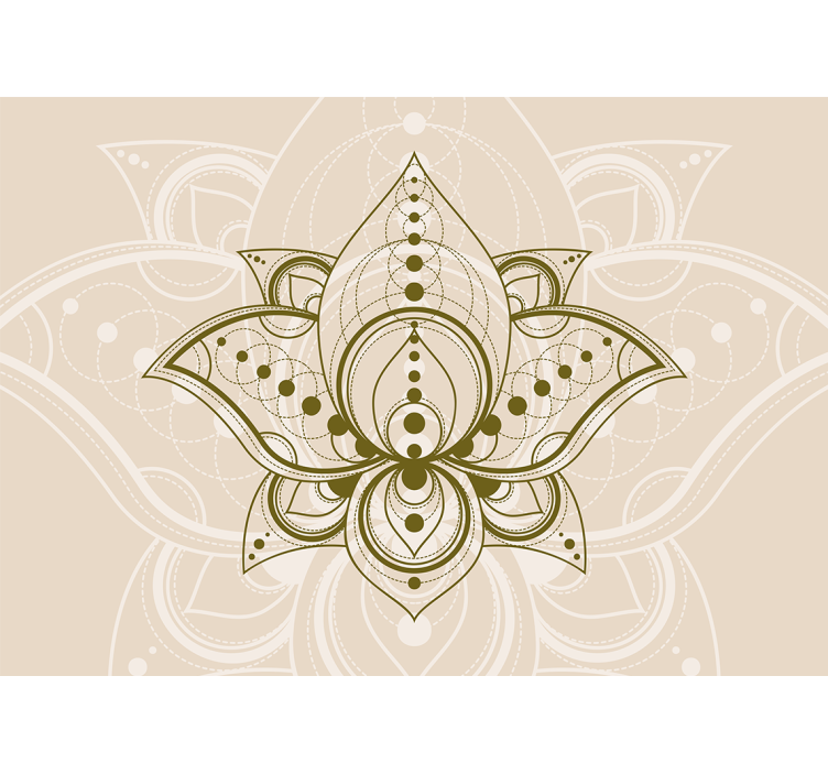 Fototapet mandala elegant lotusdesign - TenStickers