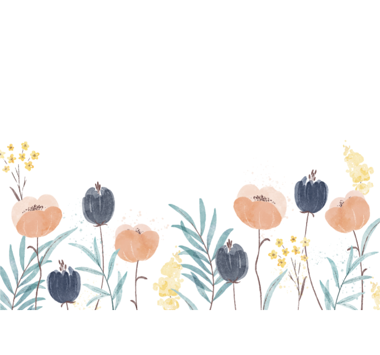 Fototapet blomster dejlig blomstersammensætning - TenStickers