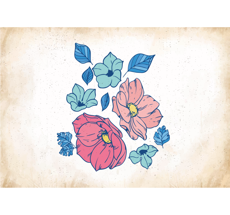 Fototapet blomster blush blomsterkomposition - TenStickers