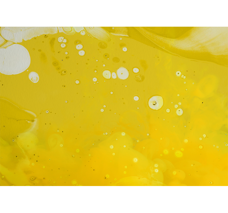 Fototapet abstrakt svajende gule mønstre - TenStickers