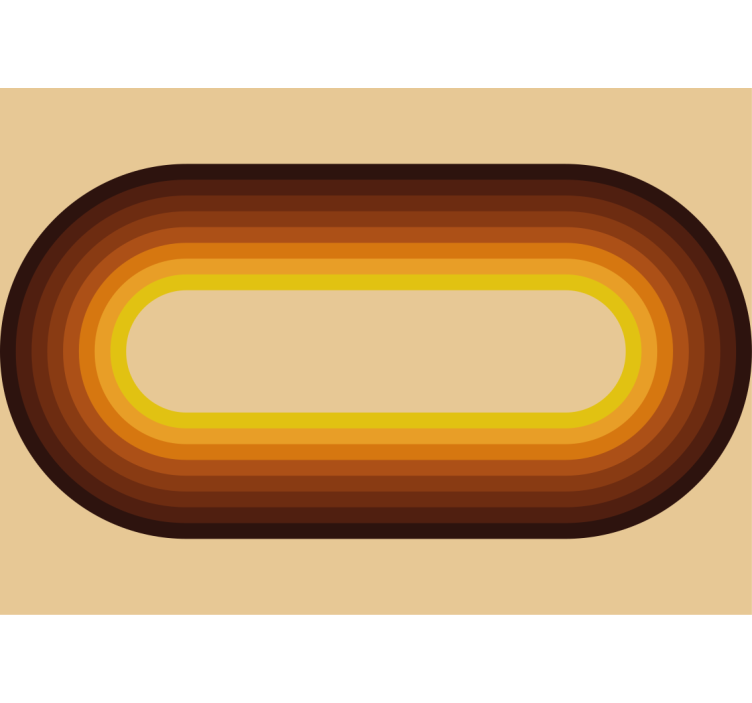 Mønster fototapet retro cirkulært mønster - TenStickers