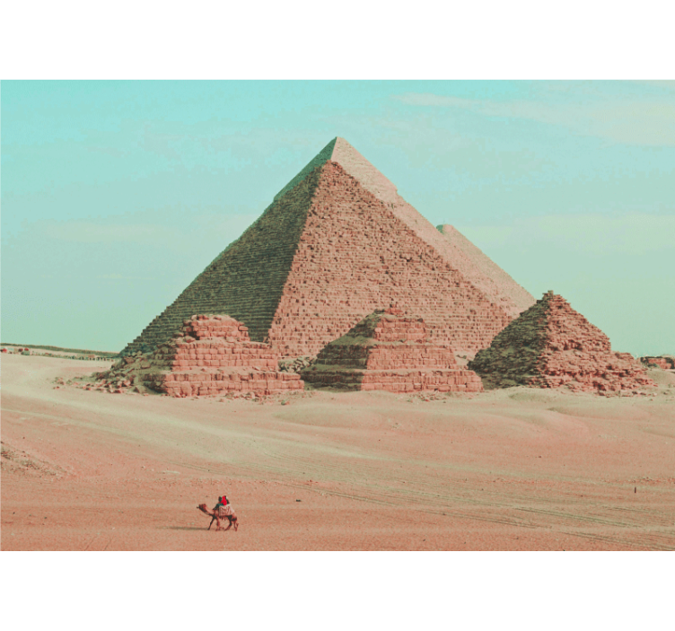 Pyramidernes æstetiske fotografering fototapet - TenStickers