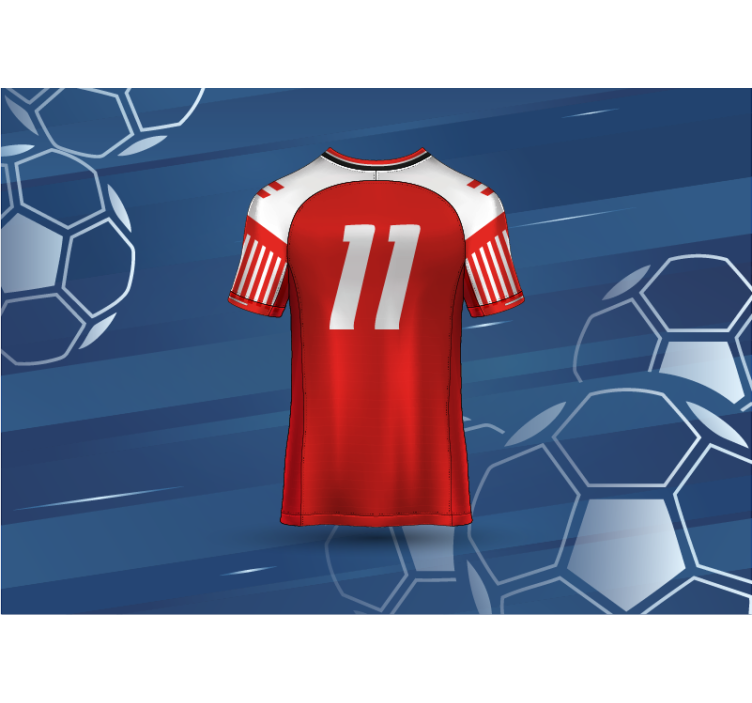 Danmark fodboldtrøje wallsticker - TenStickers