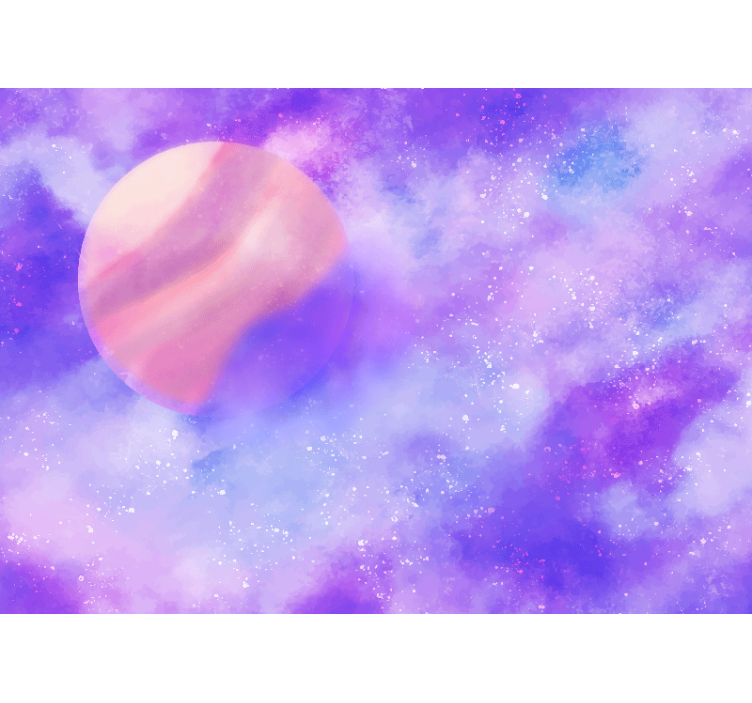 Rummet fototapet kosmisk planet sphere - TenStickers