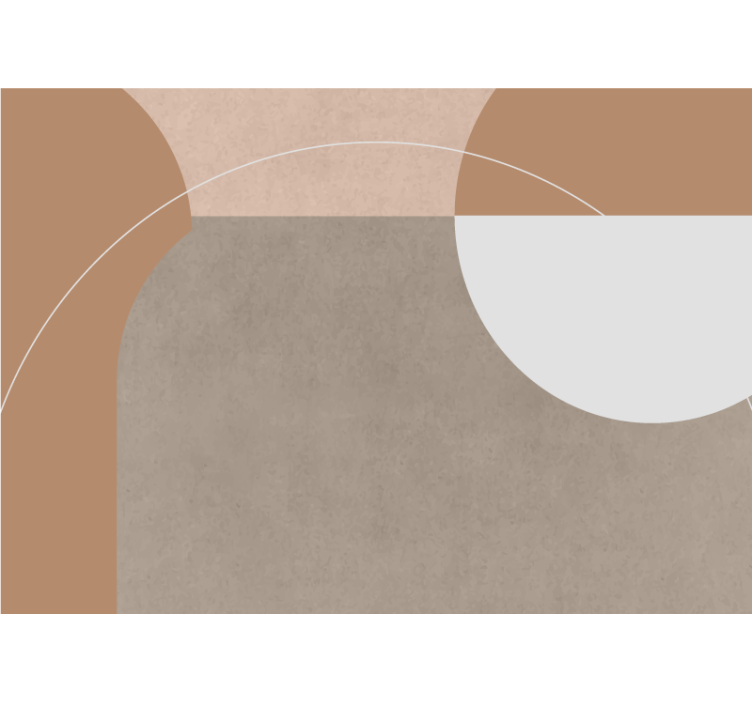 Moderne fototapet geometrisk formkomposition - TenStickers