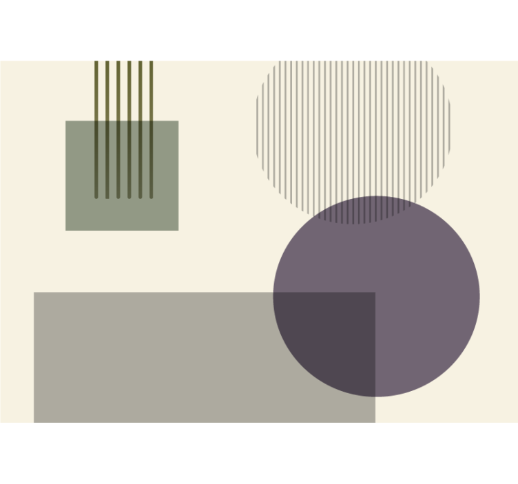 Fototapet abstrakt geometriske former leg - TenStickers