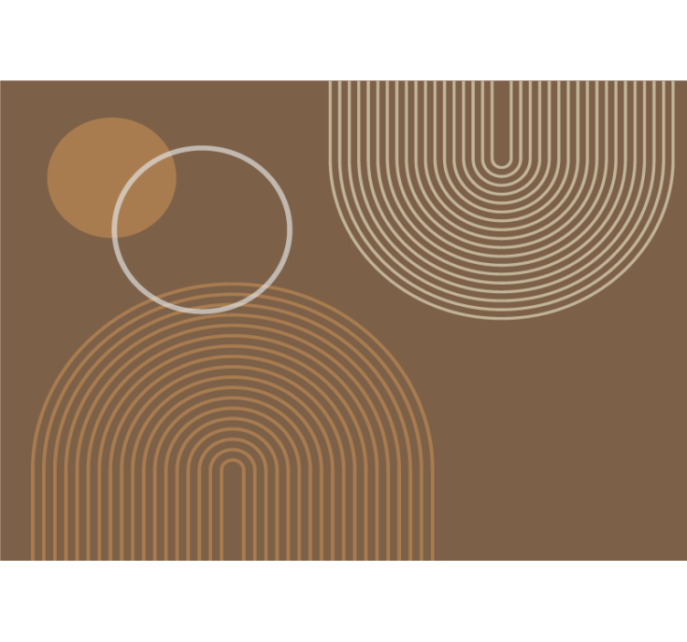 Fototapet abstrakt geometriske cirkelmønstre - TenStickers