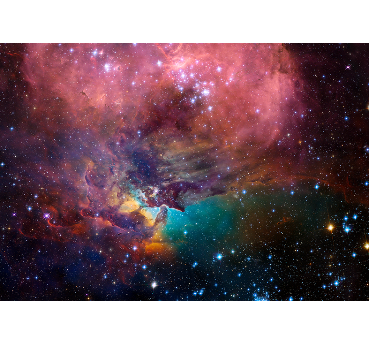 Rummet fototapet kosmisk nebula scene - TenStickers