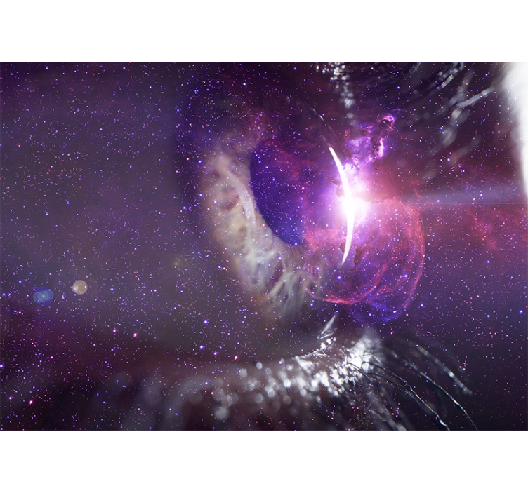 Rummet fototapet galaktisk Øje perspektiv - TenStickers