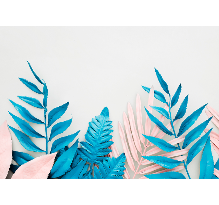 Natur fototapet med tropisk bladdesign - TenStickers