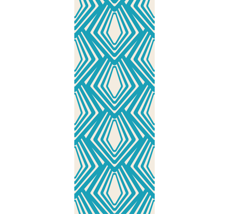 Mønster fototapet geometrisk diamantmotiv - TenStickers