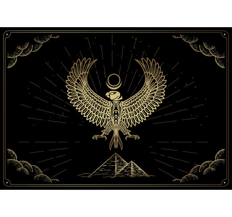 Egyptiske gud for solen horus moderne fototapet - TenStickers