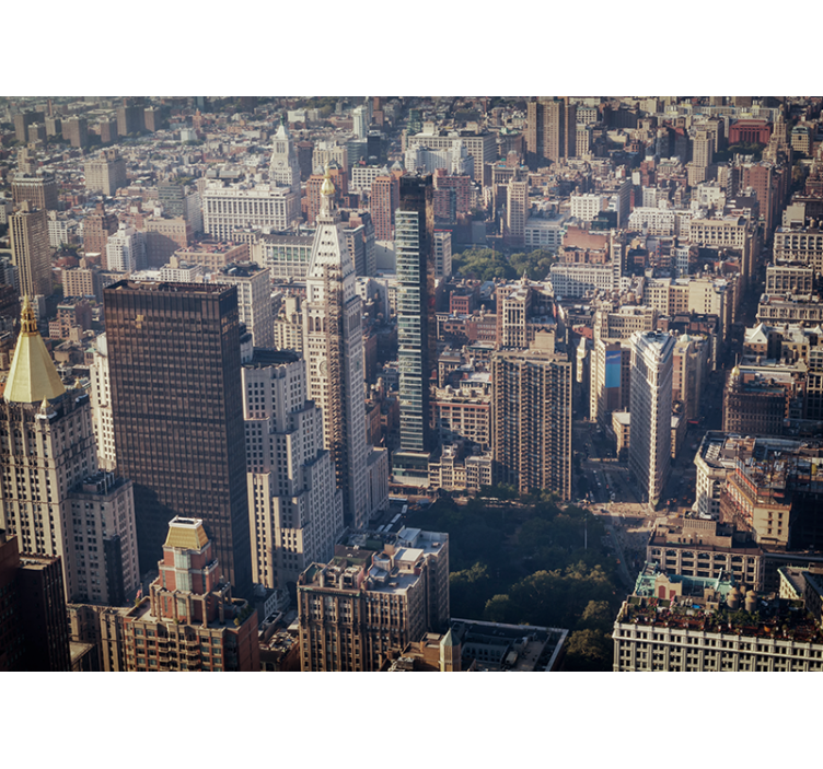 Fototapet af byer urban udsigt - TenStickers