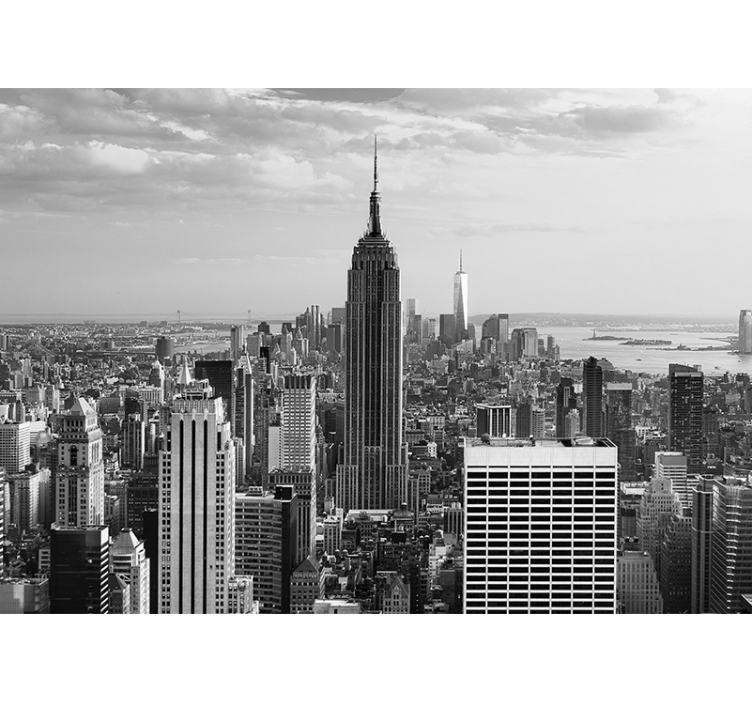 New york fototapet empire state bylandskab - TenStickers