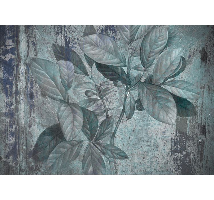 Natur fototapet blomstrende grønne spirer - TenStickers