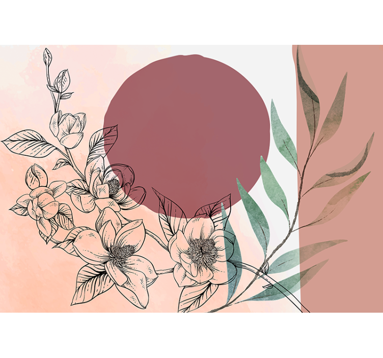 Fototapet blomster blomsterkomposition - TenStickers