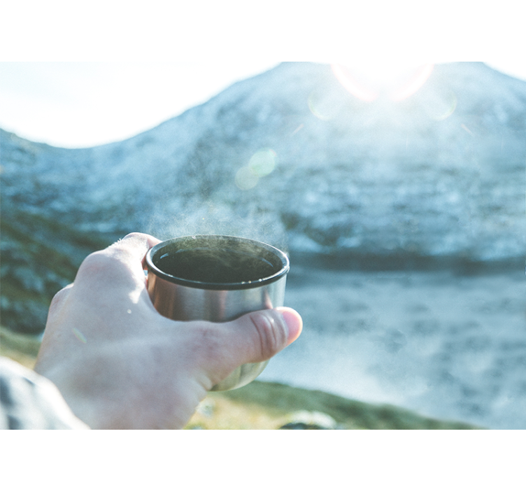 Fototapet med folk der holder drikkevarer - TenStickers