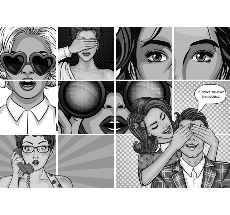 Fototapet kunst pop art udsagn - TenStickers