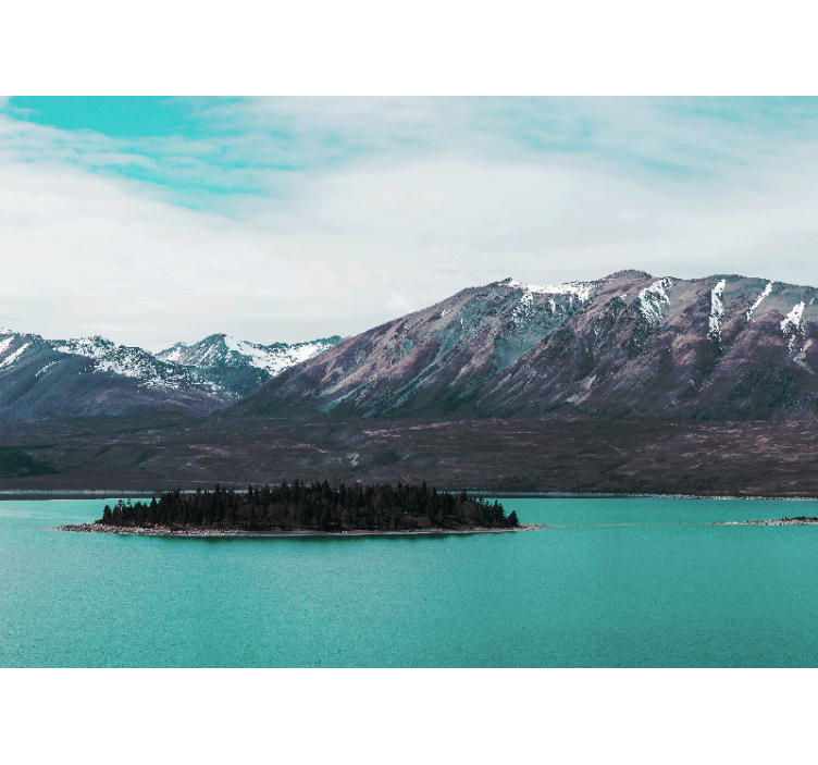 Landskab med små ø-vægmalerier - TenStickers