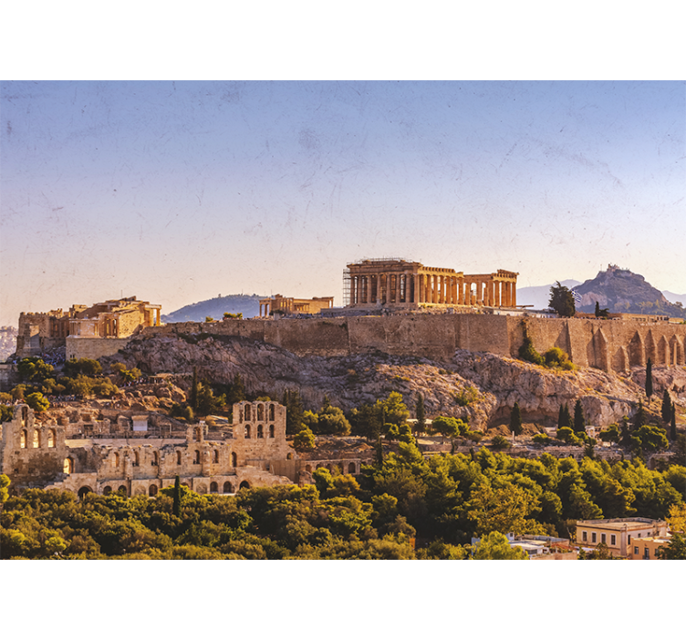 Akropolis i athen fototapet af byer - TenStickers