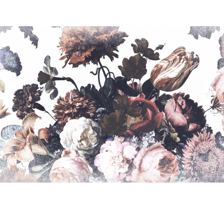 Fototapet blomster blomsterarrangement design - TenStickers