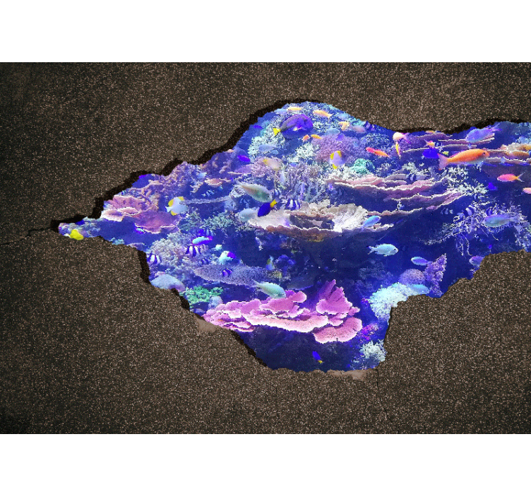 3d fototapet til akvariet - TenStickers