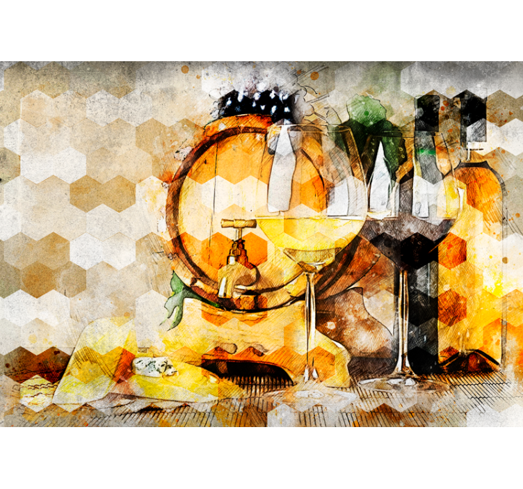 Fototapet musik vinfad kunst - TenStickers