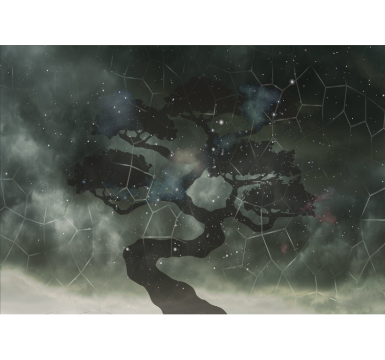 Nattehimmel i orientalsk stil himmel fototapet - TenStickers