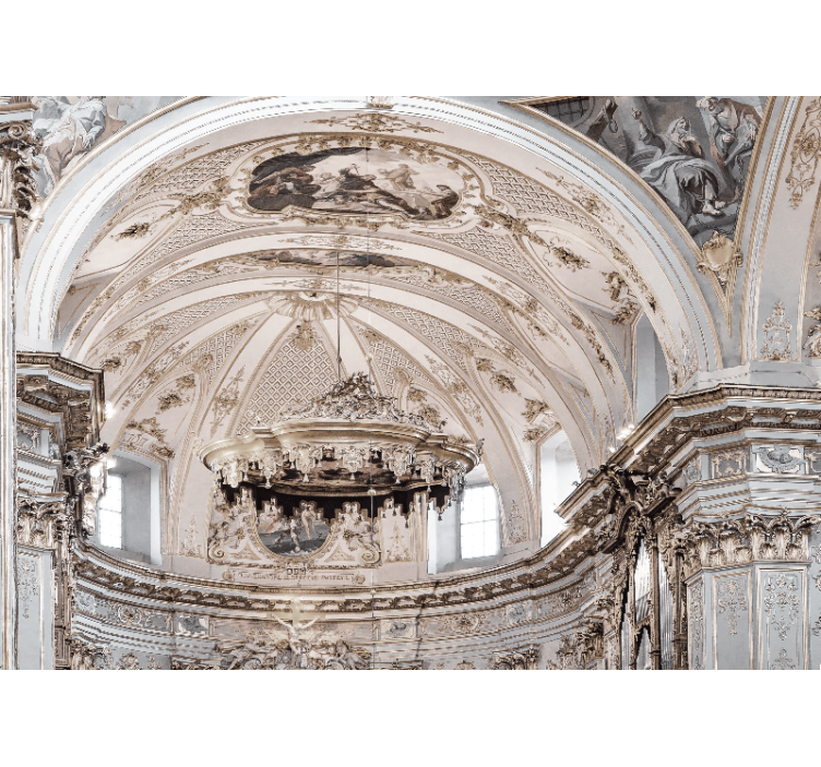 Vintage arkitektur 3d fototapet - TenStickers