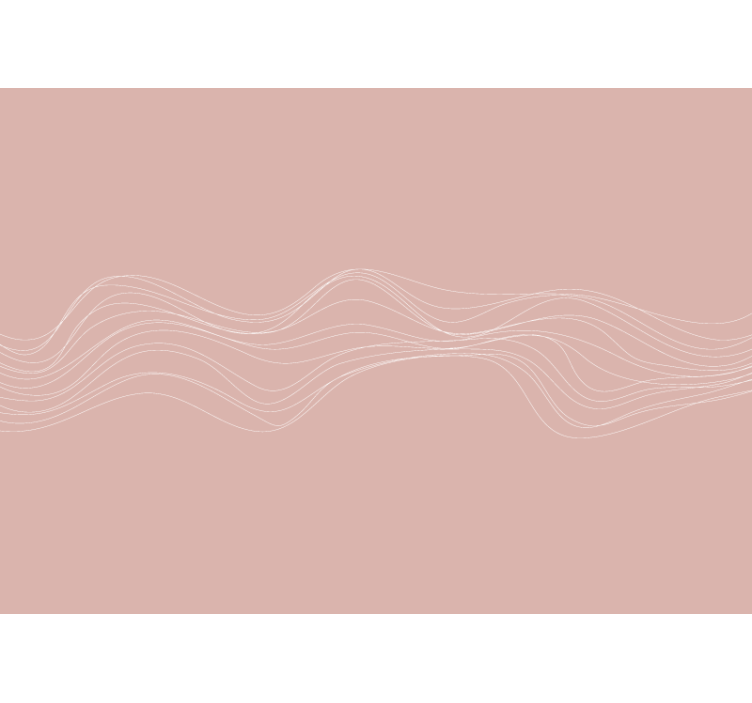 Mønster fototapet med elegante buede linjer - TenStickers