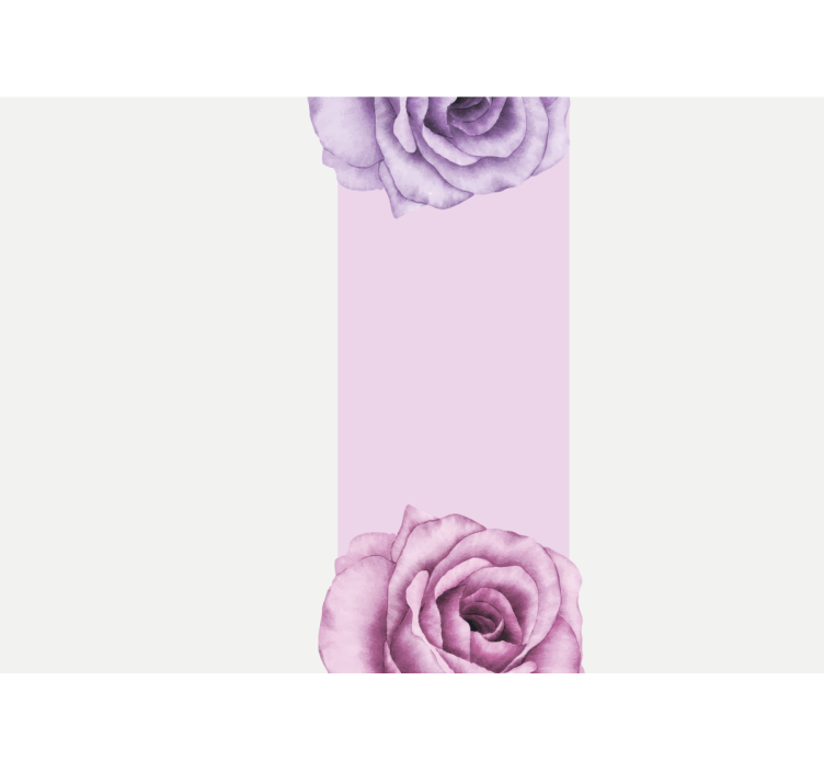 Fototapet blomster lilla rosedesign - TenStickers