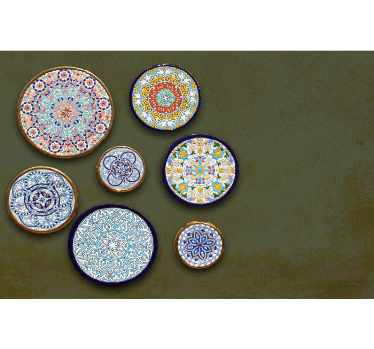 Fototapet dyr med indviklede cirkulære mønstre - TenStickers