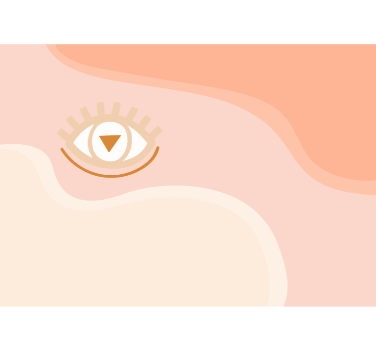 Fototapet abstrakt med stiliseret øje design - TenStickers