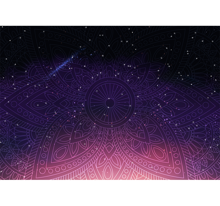 Fototapet mandala detaljeret mandala mønster - TenStickers