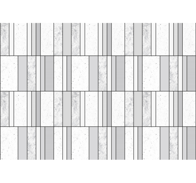 Marmor med sorte linjer fototapet badeværelset - TenStickers