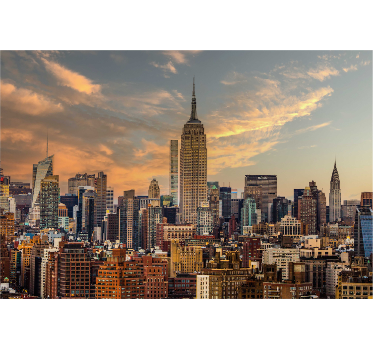 New York Skyline = New York Skyline fototapet kontor - TenStickers